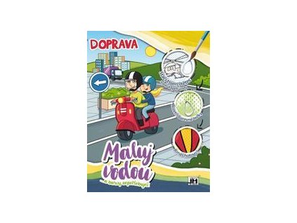 2681-3 Vodová omalovánka A4 Doprava