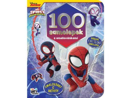 3873-1 100 samolepek s omalovánkami Spidey