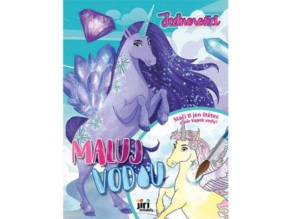 4115-1 Maluj vodou A4  Jednorožci