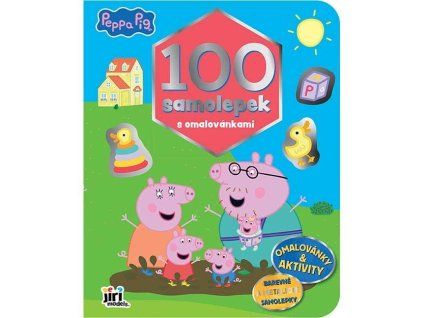 100 samolepek s omalovánkami Prasátko Peppa 4565-4