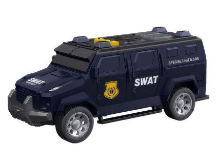 AUTO POLICEJNÍ 16,5CM S EFEKTY ZVUK, SVĚTLO V KR   057392