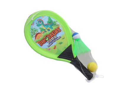 TENIS SOFT DINO 55CM+MÍČEK+KOŠÍČEK 25769