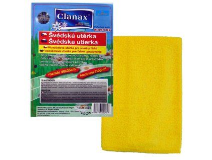 0220145 UTĚRKA ŠVÉDSKÁ 40X35CM 310G CLANAX ŽLUTÁ