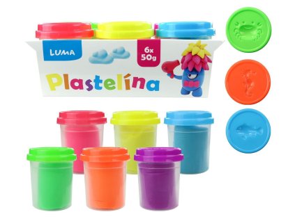 PLASTELÍNA MĚKKÁ KELÍMEK 6X50G NEON C132057