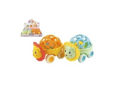 CHRASTÍTKO AUTO ZVÍŘÁTKO PLAST 14CM 2 BARVY od 18m+ 311880