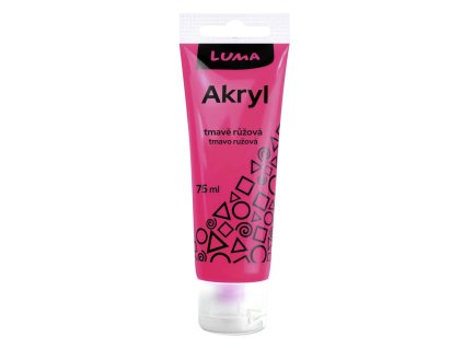 AKRYLOVÁ BARVA 75ML RŮŽOVÁ TMAVÁ E330200