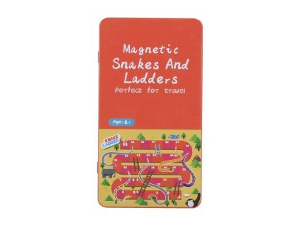 HRA HADI A ŽEBŘÍKY MAGNETICKÁ CESTOVNÍ PLECHOVÁ KR.  W037524