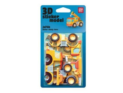 LEPÍCÍ MODEL 3D STAVEBNÍ STROJE JEŘÁB 1042618
