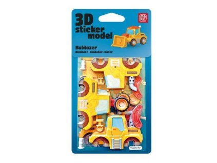 LEPÍCÍ MODEL 3D STAVEBNÍ STROJE BULDOZER 1042616
