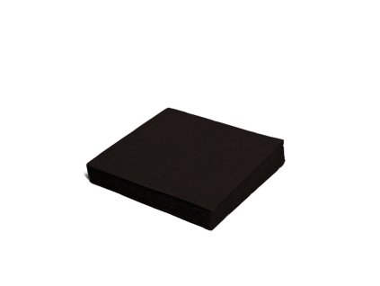 Ubrousky 33x33cm 2vrstvé 50ks černé 19.86519
