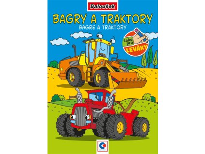 BO117 Omalovánka - A5 - Bagry a traktory