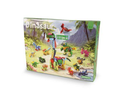 STAVEBNICE KOSTKY DINO 12 FIGUREK  261457
