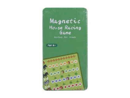 HRA KOŇSKÉ DOSTIHY MAGNETICKÁ CESTOVNÍ PLECHOVÁ KR. W037527