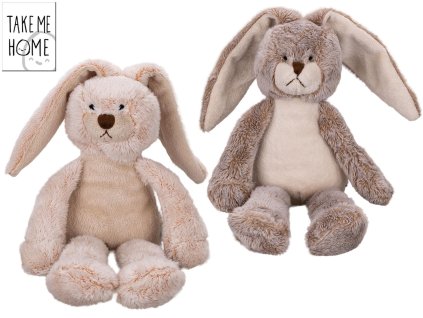 ZAJÍC PLYŠ 30CM 2 BARVY   29865