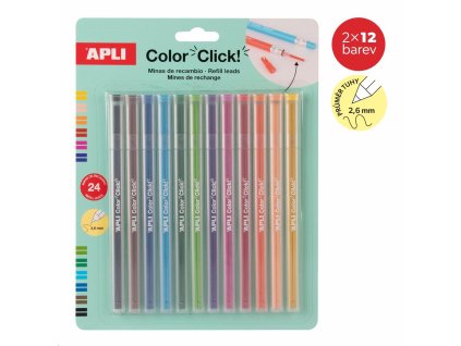NÁHRADNÍ TUHY 2X12KS PRO STISKACÍ PASTELKY A 205 48