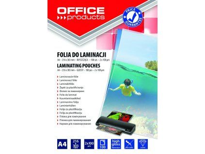 LAMINOVACÍ KAPSA A4 100MIK 100KS LESKLÉ X