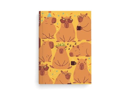 Notes linkovaný - A5 - lamino - Kapybary BU069-16