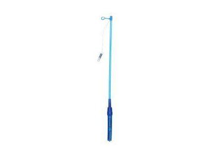 W027669 Hůlka k lampionu na baterie 50 cm s blikajícím světlem-MODRÁ