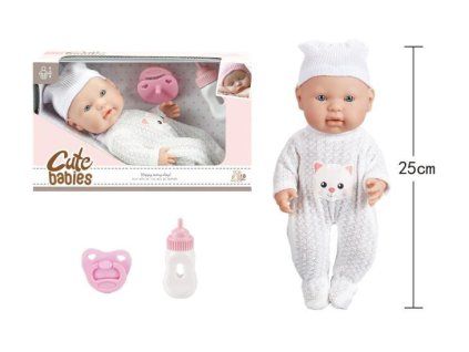 PANENKA 25CM PEVNÉ TĚLO S DOPLŇKY V KR 00120035