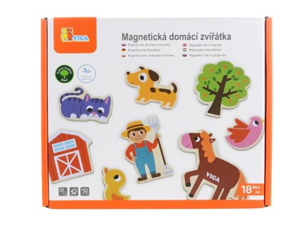 DŘEVĚNÉ MAGNETY 20KS FARMA  447976