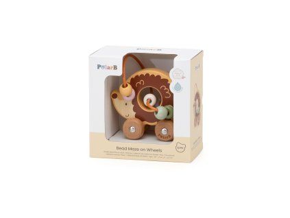 DŘEVĚNÉ BLUDIŠTĚ JEŽEK NA KOLEČKÁCH V KR   443091
