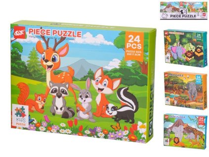 PUZZLE 24D ZVÍŘATA 4D  81499