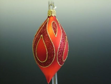 OLIVA ČERVENÁ MAT, PLAST. DEKOR SLZ 5KS 8X4CM 00913-51231
