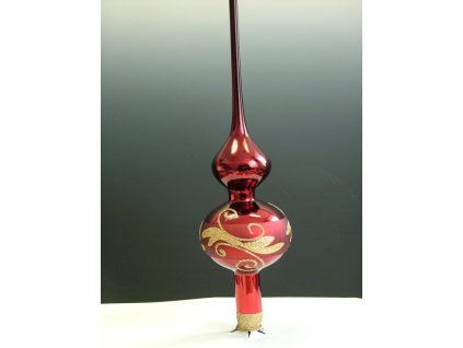 ŠPICE ČERVENÁ ZLATÝ DEKOR VEL7 00954-62638