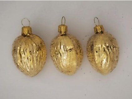 OŘÍŠEK FORMA ZLATÝ LESK 6KS 4X3,5CM 02031-61842