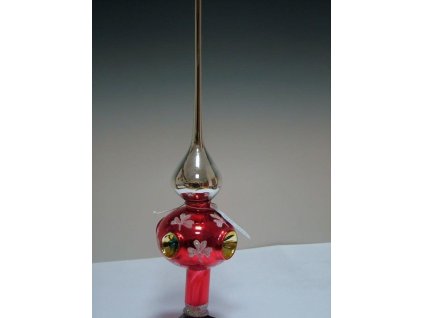 ŠPICE ČERVENÁ LESK S TROJLÍSTKY 6CM 01887-45742