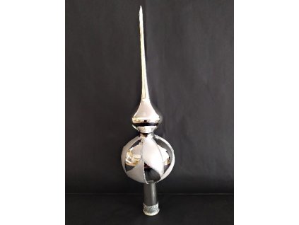 ŠPICE 1KUL MAT/LESK BÍLÝ DEKOR 1KS 28X7CM 00902-63068