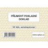 1318  Příjmový doklad A6, jednoduchý, samopropisovací, 50 listů