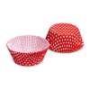 Košíčky cukrářské 50x30mm puntíky bíločervené, 40ks 16.65582