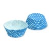 Košíčky cukrářské 50x30mm puntíky bílomodré, 40ks 16.65584