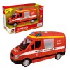 AUTO HASIČSKÁ DODÁVKA NA SETRVAČNÍK ZVUK, SVĚTLO   10857