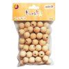 KORÁLKY 1,8CM 60KS PŘÍRODNÍ, DŘEVĚNÉ   615015