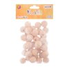 KORÁLKY 22MM 40KS PŘÍRODNÍ, DŘEVĚNÉ   615024