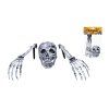 DEKORACE HALLOWEEN KOSTLIVEC RUCE + HLAVA  W061230